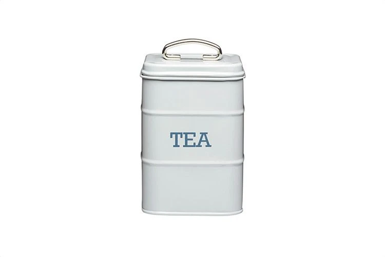 Living Nostalgia Tea Canister Grey 3 Living Nostalgia Tea Canister Grey