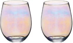 Barcraft Lustre Glass Tumblers Set Of 2 600ml