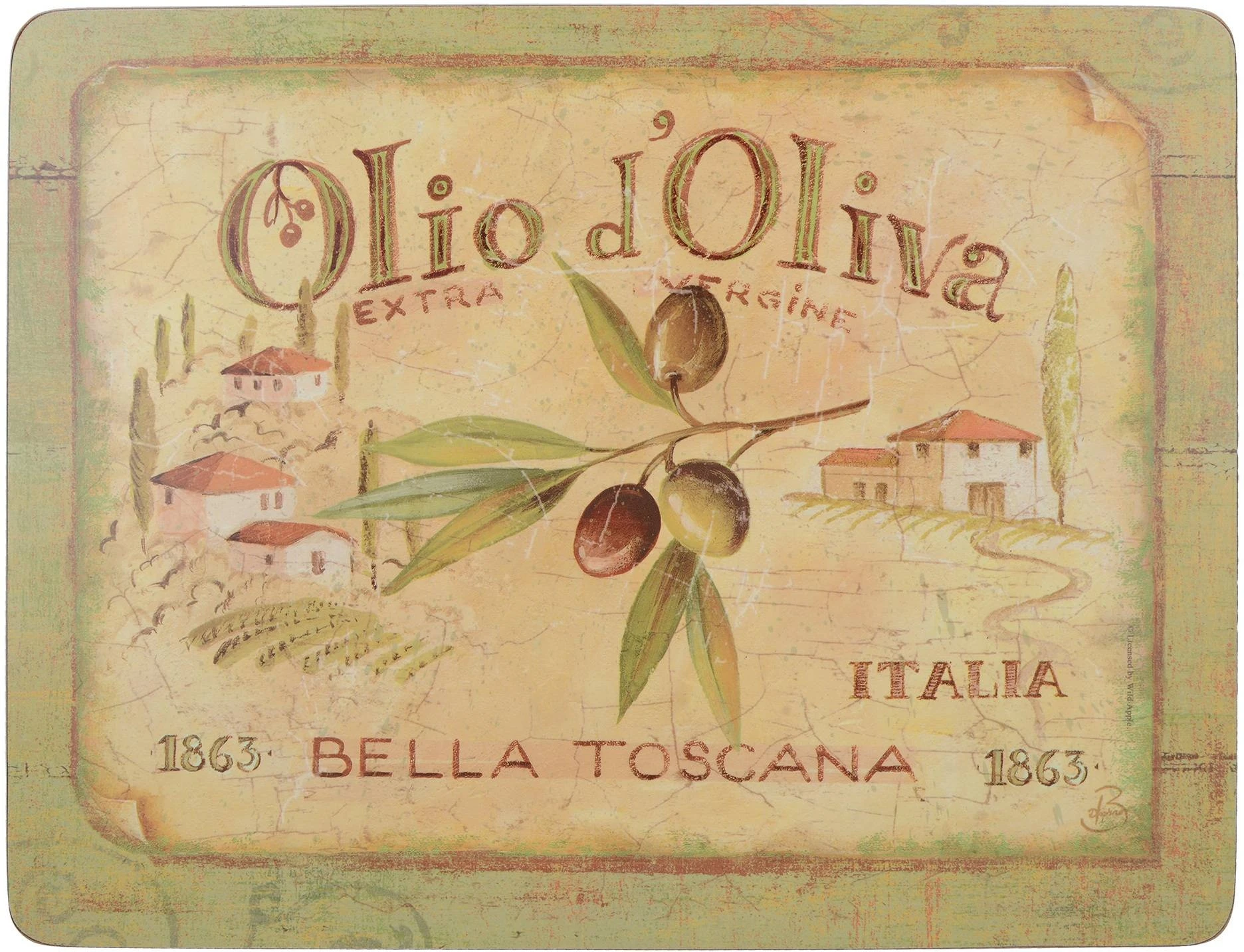 Creative Tops Olio D'Oliva Placemats Set Of 6 3 Creative Tops Olio D'Oliva Placemats Set Of 6