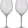 Dartington Glitz Goblet Wine Glasses Pair -Denby Sales Store 23272 20086