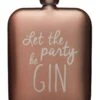 Barcraft Gin Slogan Hip Flask Pink -Denby Sales Store 25312 19715