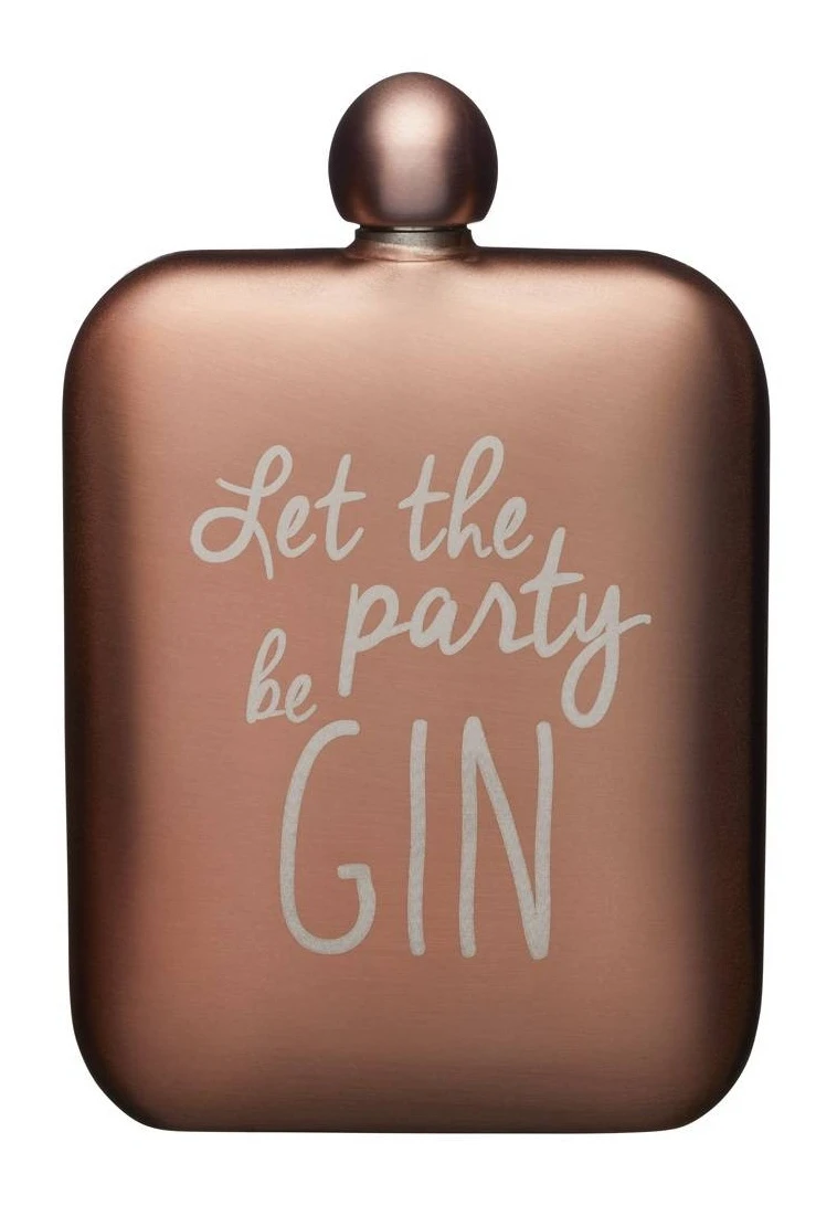 Barcraft Gin Slogan Hip Flask Pink 3 Barcraft Gin Slogan Hip Flask Pink