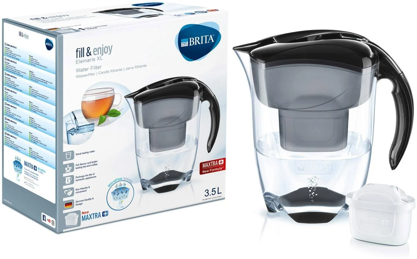 Brita M+ Elemaris Xl Black 3 Brita M+ Elemaris Xl Black