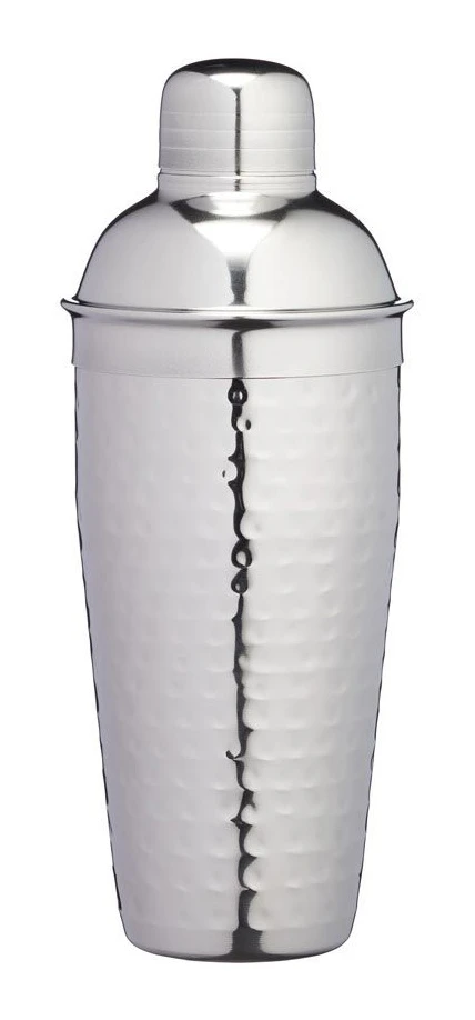 Barcraft Hammered Stainless Steel Cocktail Shaker 700ml 3 Barcraft Hammered Stainless Steel Cocktail Shaker 700ml
