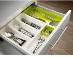 Joseph Joseph Drawerstore Cutlery Drawer - White/Green 7 Joseph Joseph Drawerstore Cutlery Drawer - White/Green -Denby Sales Store 27419 19166