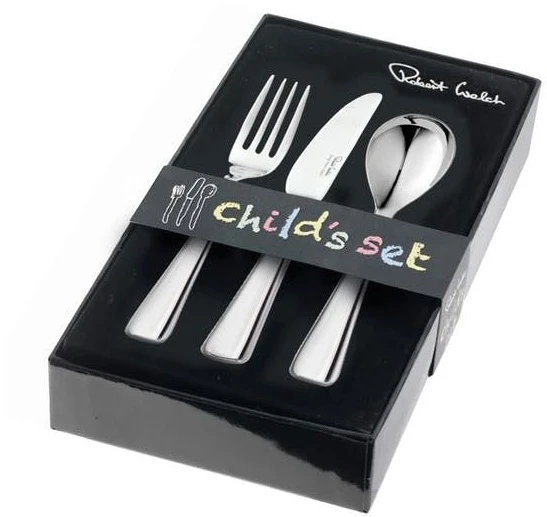 Robert Welch Malvern Bright 18/10 3 Piece Kids Cutlery Set 4 Robert Welch Malvern Bright 18/10 3 Piece Kids Cutlery Set - Image 2