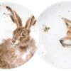 Wrendale Coupe Plates Set Of 2 Fox And Hare 16.5cm -Denby Sales Store 28945 18447