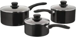Judge Radiant 3 Piece Pan Set Black