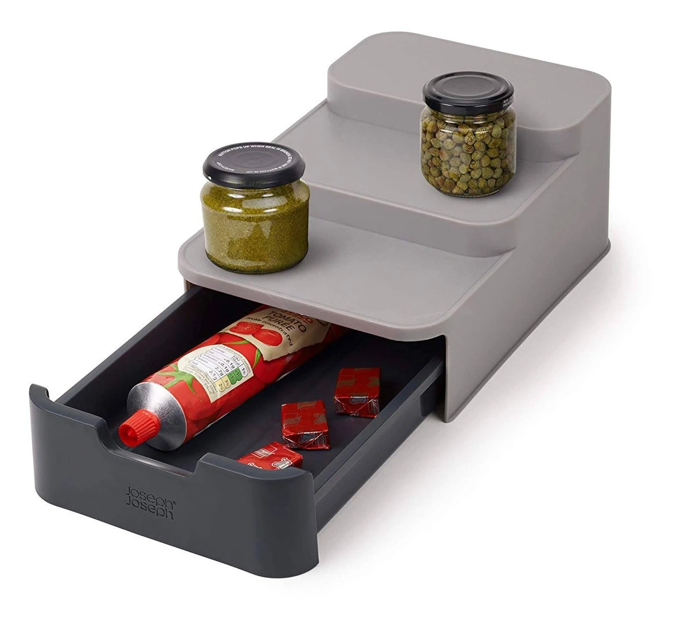 Joseph Joseph Cupboardstore Compact Tiered Organiser 4 Joseph Joseph Cupboardstore Compact Tiered Organiser - Image 2