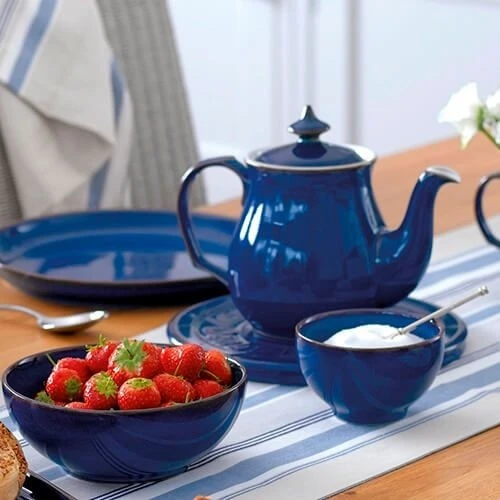 Denby Imperial Blue 12 Piece Coupe Set 5 Denby Imperial Blue 12 Piece Coupe Set - Image 3