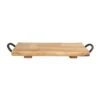 T&G Rustic Hevea Board W/Cast Iron Handles 2 T&G Rustic Hevea Board W/Cast Iron Handles -Denby Sales Store 35672 14820