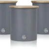 Swan Nordic Set Of 3 Canisters - Grey -Denby Sales Store 42699 7960