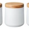 Denby White Storage Canisters Set Of 3 -Denby Sales Store 43895 6469