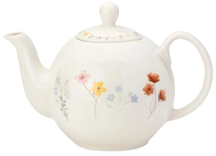 The English Tableware Company Pressed Flowers 6 Cup Teapot 3 The English Tableware Company Pressed Flowers 6 Cup Teapot