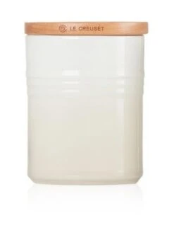 Le Creuset Medium Storage Jar With Wood Lid Meringue 8 Le Creuset Medium Storage Jar With Wood Lid Meringue -Denby Sales Store 45398 4838