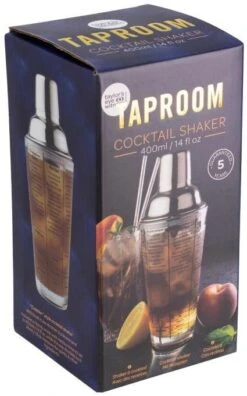 Taylors Eye Witness Glass Cocktail Shaker 400ml - Silver -Denby Sales Store 45506 4368