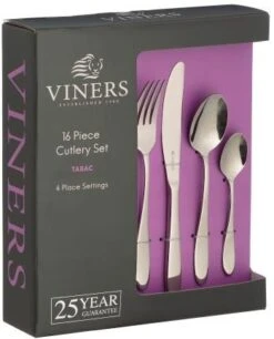 Viners Tabac 18/0 16 Piece Cutlery Set