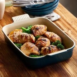 Le Creuset Heritage Deep Rectangular Dish 26cm Deep Teal 8 Le Creuset Heritage Deep Rectangular Dish 26cm Deep Teal -Denby Sales Store 49014 36499
