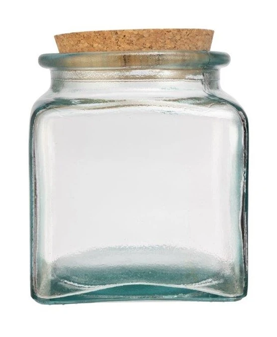 Captivate & Again Recycled Glass Storage Jar 1.5L 3 Captivate & Again Recycled Glass Storage Jar 1.5L