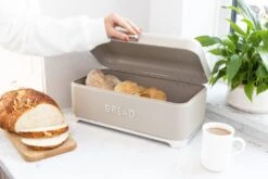KitchenCraft Lovello Bread Bin Latte 8 KitchenCraft Lovello Bread Bin Latte -Denby Sales Store 49154 36114