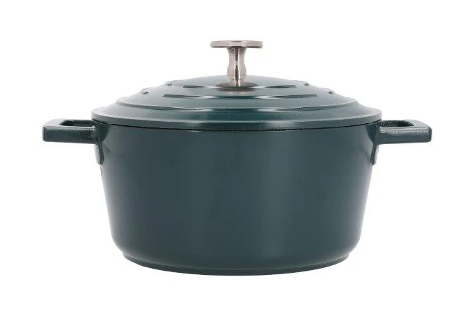 Masterclass Cast Aluminium Casserole Dish 20cm Green 4 Masterclass Cast Aluminium Casserole Dish 20cm Green - Image 2