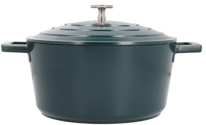 Masterclass Cast Aluminium Casserole Dish 24cm Green 4 Masterclass Cast Aluminium Casserole Dish 24cm Green - Image 2