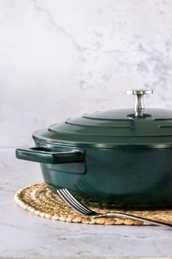 Masterclass Cast Aluminium Shallow Casserole Dish 28cm Green -Denby Sales Store 49188 36040